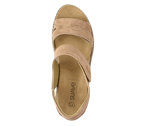 Sandale casual, dama, SUAVE AIR FUNCTION SYSTEM, 12500VT bej, piele naturala